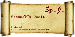 Szedmák Judit névjegykártya